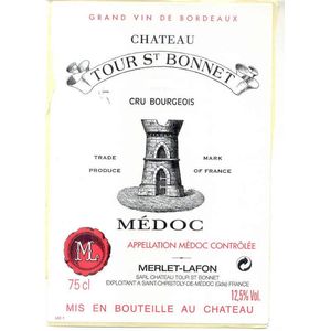 2005 Chateau Tour St Bonnet, Medoc 12x75cl