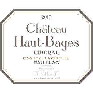 2017 Chateau Haut-Bages Liberal 5eme Cru Classe, Pauillac 6x150cl