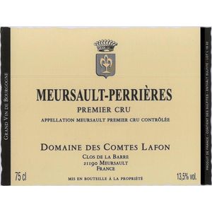 2018 Domaine des Comtes Lafon, Meursault Premier Cru, Perrieres Blanc 12x75cl