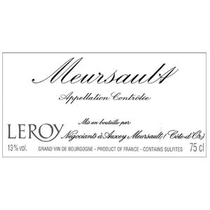 2011 Maison Leroy, Meursault Premier Cru 6x75cl