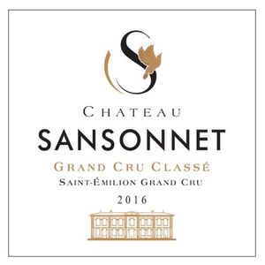 2016 Chateau Sansonnet Grand Cru Classe, Saint-Emilion Grand Cru 6x75cl