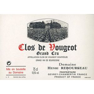 1999 Henri Rebourseau, Clos de Vougeot Grand Cru 12x75cl