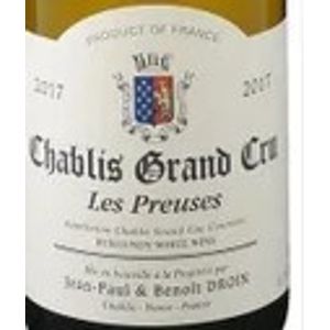 2017 Jean-Paul & Benoit Droin, Chablis Grand Cru, Preuses 6x75cl