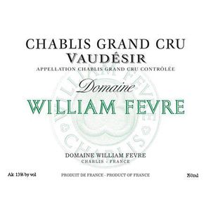 2018 Domaine William Fevre, Chablis Grand Cru, Vaudesir 6x75cl