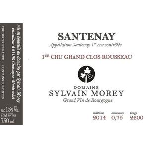 2021 Domaine Sylvain Morey, Santenay Premier Cru, Grand Clos Rousseau 6x75cl