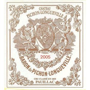 2005 Chateau Pichon Baron 2eme Cru Classe, Pauillac 12x75cl