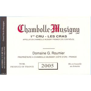 2005 Domaine Georges Roumier, Chambolle-Musigny Premier Cru, Les Cras 6x75cl