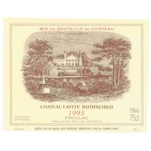 1995 Chateau Lafite Rothschild Premier Cru Classe, Pauillac 12x75cl