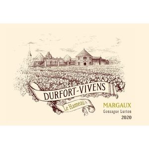 2020 Chateau Durfort-Vivens, Le Hameau, Margaux 6x75cl