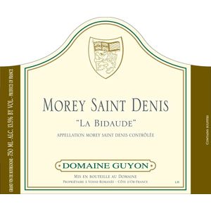 2021 Domaine Jean-Pierre Guyon, Morey-Saint-Denis, La Bidaude Blanc 6x75cl