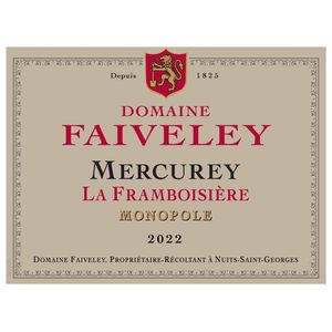 2022 Domaine Faiveley, Mercurey, La Framboisiere 6x75cl