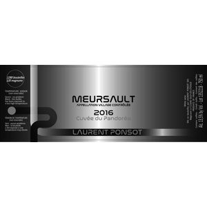 2022 Laurent Ponsot, Meursault, Cuvee du Pandorea 6x75cl