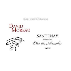 2012 David Moreau, Santenay Premier Cru, Clos des Mouches 6x75cl