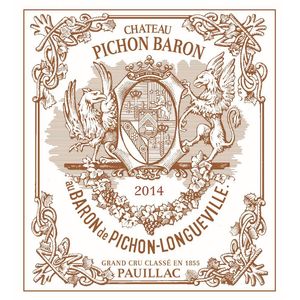 2014 Chateau Pichon Baron 2eme Cru Classe, Pauillac 12x75cl