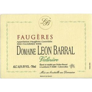 2020 Domaine Leon Barral, Valiniere, Faugeres 6x75cl