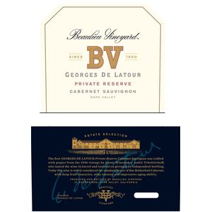2017 Beaulieu Vineyard, Georges de Latour Private Reserve Cabernet Sauvignon, Napa Valley 6x75cl