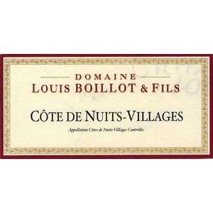 2019 Domaine Louis Boillot, Cote de Nuits-Villages, Rouge 12x75cl
