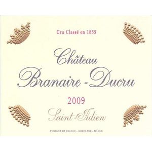 2009 Chateau Branaire-Ducru 4eme Cru Classe, Saint-Julien 12x75cl