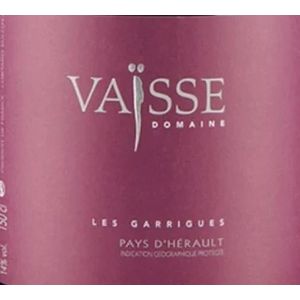 2019 Vaisse, Les Garrigues, Pays d'Herault 6x75cl
