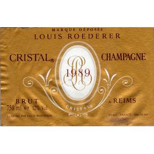 1989 Louis Roederer, Cristal 1x75cl
