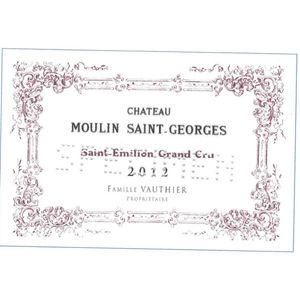 2017 Chateau Moulin Saint-Georges, Saint-Emilion Grand Cru 6x75cl