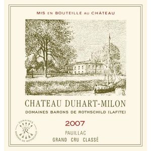 2007 Chateau Duhart-Milon 4eme Cru Classe, Pauillac 12x75cl