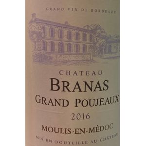 2016 Chateau Branas Grand Poujeaux, Moulis en Medoc 12x75cl