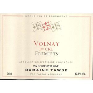 2018 Domaine Tawse, Volnay Premier Cru, Fremiets 6x75cl