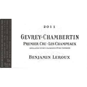 2018 Benjamin Leroux, Gevrey-Chambertin Premier Cru, Champeaux 6x75cl