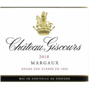 2018 Chateau Giscours 3eme Cru Classe, Margaux 12x75cl