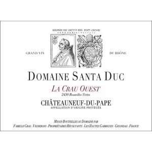 2019 Domaine Santa Duc, Chateauneuf-du-Pape, La Crau Ouest 6x75cl
