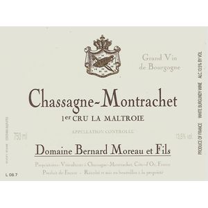 2018 Bernard Moreau, Chassagne-Montrachet Premier Cru, La Maltroie 6x75cl