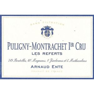 2019 Arnaud Ente, Puligny-Montrachet Premier Cru, Les Referts 3x75cl