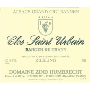 2021 Domaine Zind Humbrecht, Thann Clos Saint Urbain Riesling Grand Cru, Rangen 6x75cl
