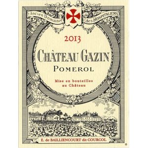 2013 Chateau Gazin, Pomerol 6x75cl