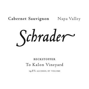 2018 Schrader, Beckstoffer To Kalon Vineyard Cabernet Sauvignon, Napa Valley 6x75cl