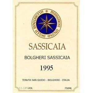 1995 Sassicaia, Tenuta San Guido, Bolgheri 12x75cl