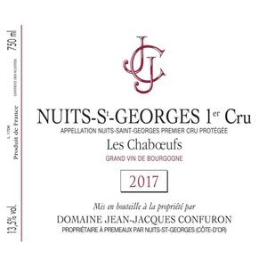 2018 Domaine Jean-Jacques Confuron, Nuits-Saint-Georges Premier Cru, Les Chaboeufs 6x75cl