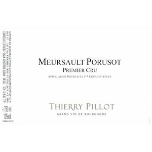 2020 Thierry Pillot, Meursault Premier Cru, Porusot 3x75cl