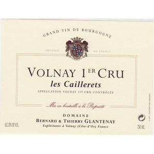 2010 Bernard & Thierry Glantenay, Volnay Premier Cru, Les Caillerets 6x75cl