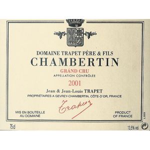 2001 Domaine Trapet Pere et Fils, Chambertin Grand Cru 3x150cl