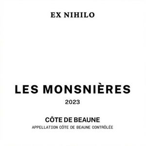 2023 Ex Nihilo, Cote de Beaune, Les Monsnieres 6x75cl