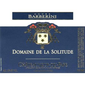 2022 Domaine de la Solitude, Chateauneuf-du-Pape, Barberini Blanc 6x75cl