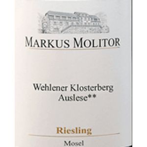 2015 Markus Molitor, Wehlener Klosterberg Riesling Auslese 3* Goldkapsel, Mosel 6x75cl