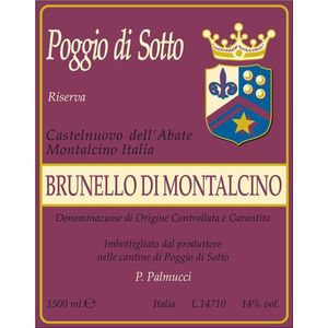2004 Poggio di Sotto, Brunello di Montalcino, Riserva 1x150cl