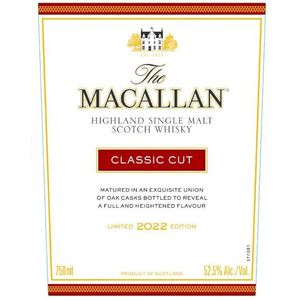 NV Macallan, Highland Single Malt Classic Cut Limited Edition Bottled 2022, Speyside 6x75cl