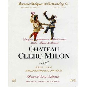 2006 Chateau Clerc Milon 5eme Cru Classe, Pauillac 1x500cl