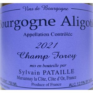 2021 Domaine Sylvain Pataille, Bourgogne Aligote, Champ Forey 6x75cl
