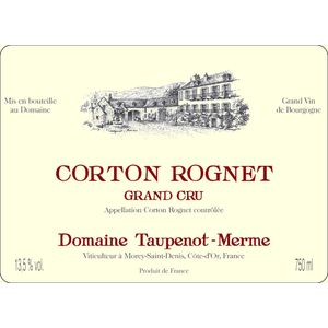2022 Domaine Taupenot-Merme, Corton Grand Cru, Le Rognet et Corton 6x75cl