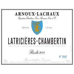 2018 Domaine Arnoux-Lachaux, Latricieres-Chambertin Grand Cru 6x75cl